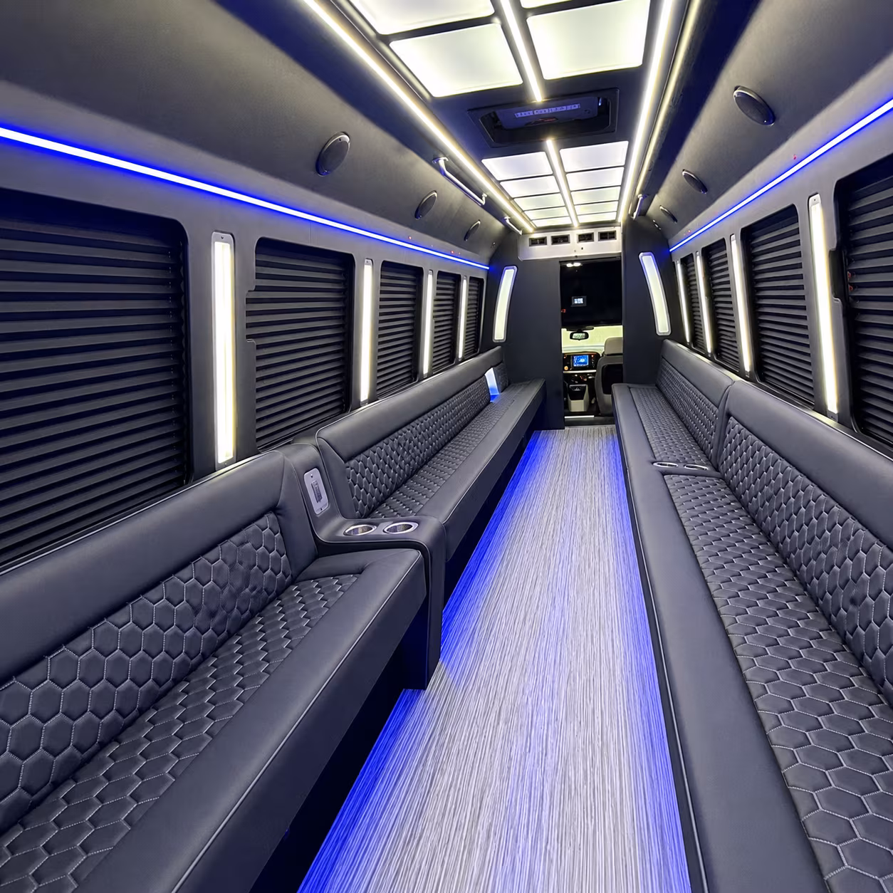 bartlett party bus rental interior