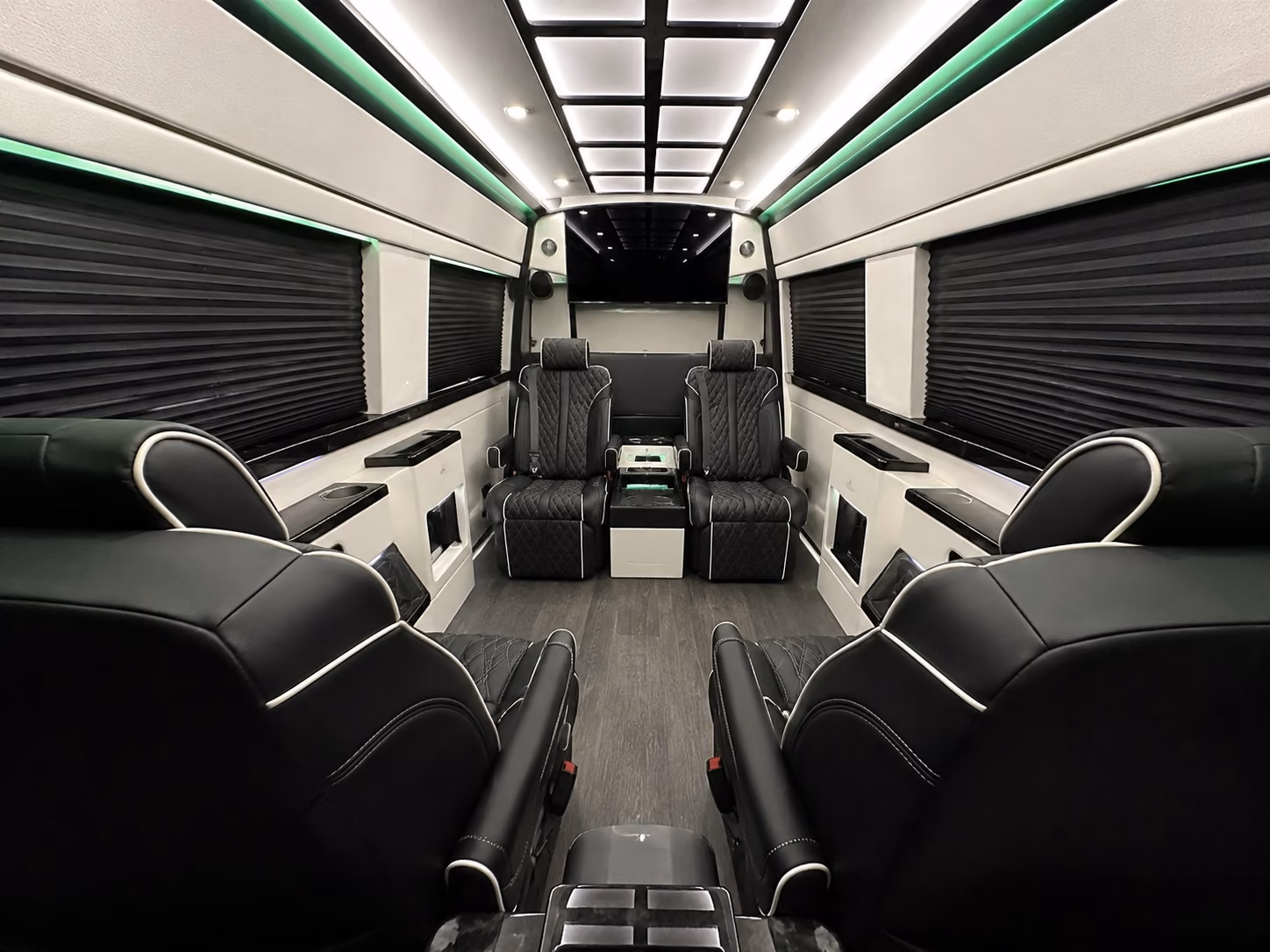 book a bridal party sprinter or party bus the night before the wedding