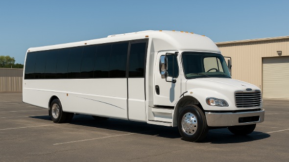 Exterior of Charter Bus Company Bartlett's 18 Passenger Minibus in Bartlett