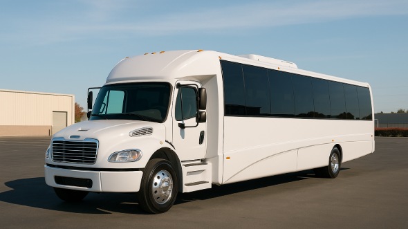 Exterior of Charter Bus Company Bartlett's 25 Passenger Mini bus in Bartlett
