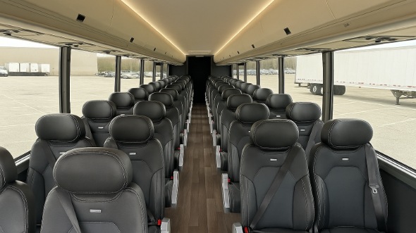 Interior of Charter Bus Company Bartlett's 30 Passenger Minibus in Bartlett