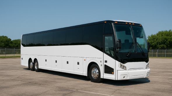Exterior of Charter Bus Company Bartlett's 55 Passenger Charter Bus in Bartlett