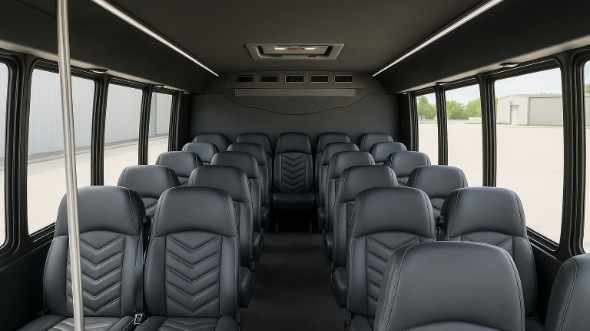 bartlett 18 passenger minibus inside
