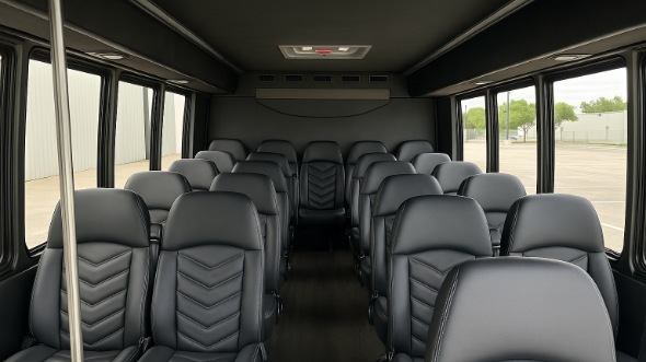 bartlett 20 passenger minibus inside