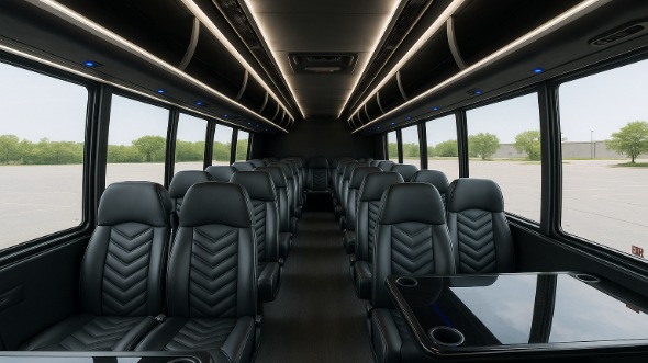 bartlett 25 passenger minibus inside