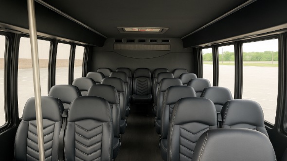 bartlett 28 passenger minibus inside
