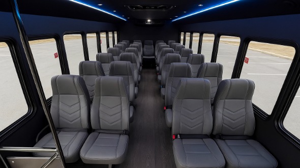 bartlett 35 passenger minibus inside