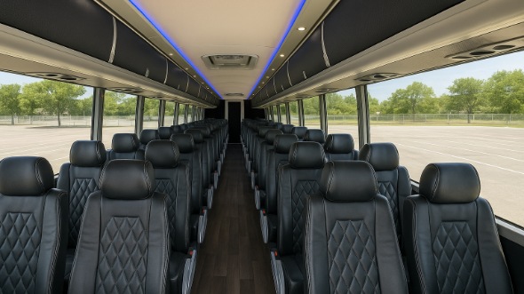 bartlett 56 passenger charter bus rental