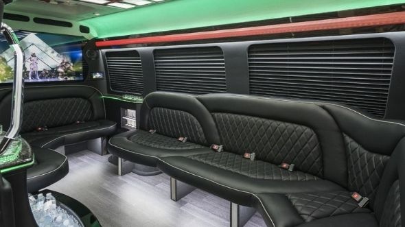 bartlett sprinter limo rental inside