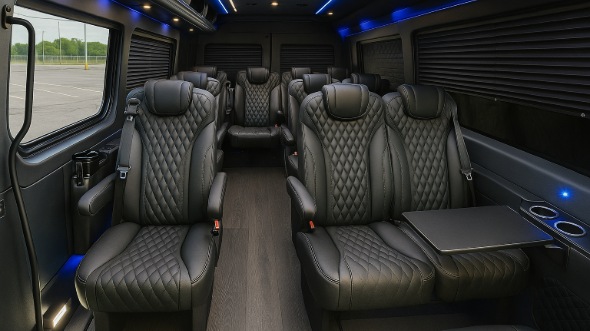 bartlett sprinter van with driver inside