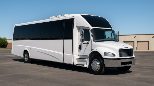 Exterior of Charter Bus Company Bartlett's Party Bus in Bartlett
